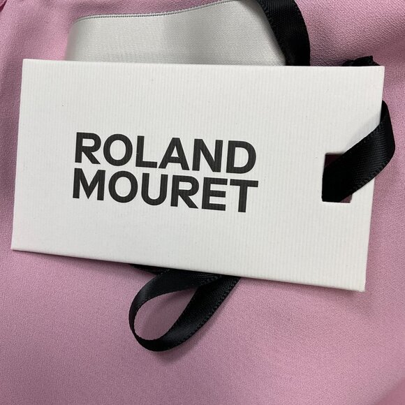 Roland Mouret Pink 2023 Long Sleeve Crepe Top - Picture 5 of 5